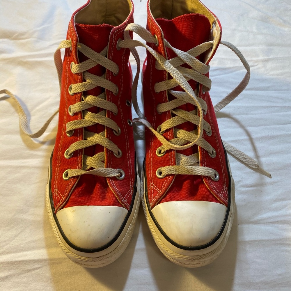Red Converse Chuck Taylors Hightops